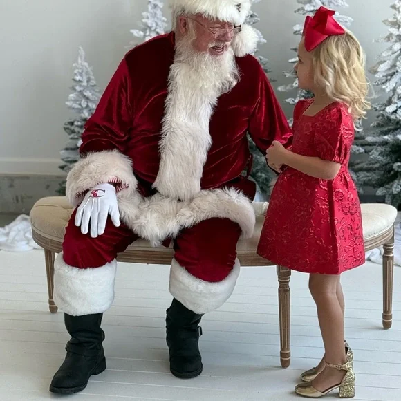 Lilly Pulitzer Girls Alannah Amaryllis Red Floral Brocade Dress size 5 - Picture 4 of 4